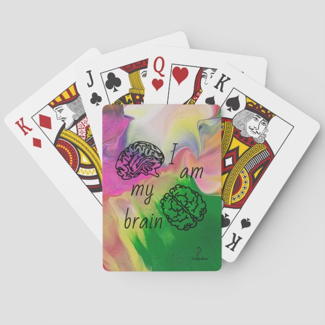 "Jag är min brian." Casinokort (Baksidan)