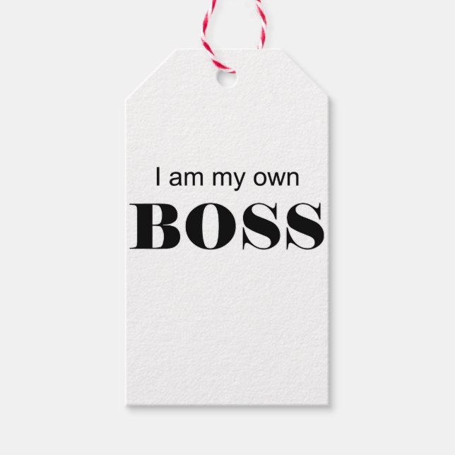 Jag är min egen Chef! Presentetikett (Framsidan)