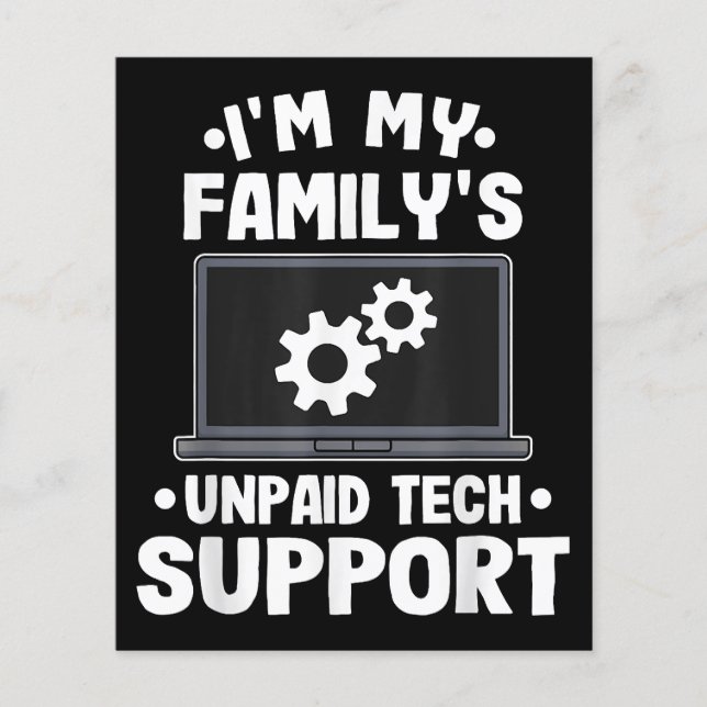 Jag Är Min Families Obetalda Tekniska Support Roli (Framsida)