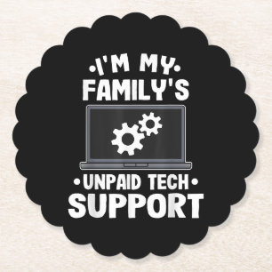 Jag Är Min Families Obetalda Tekniska Support Roli Underlägg Papper
