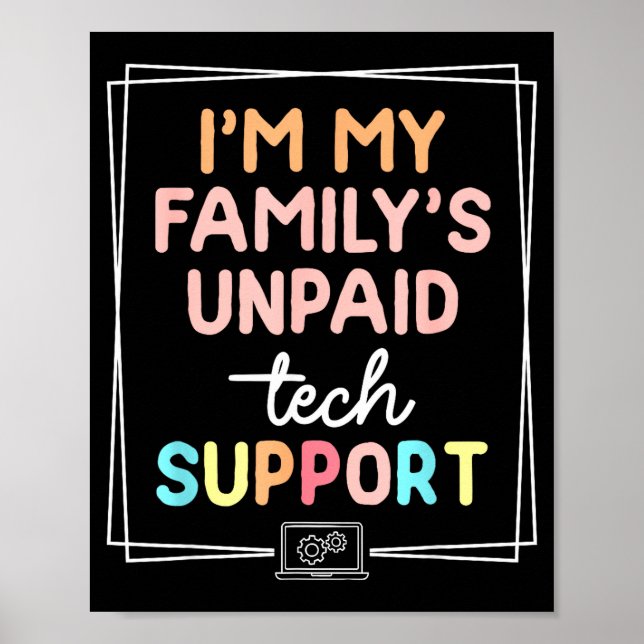 Jag är min familjs obetalda tekniska support, roli poster (Framsidan)