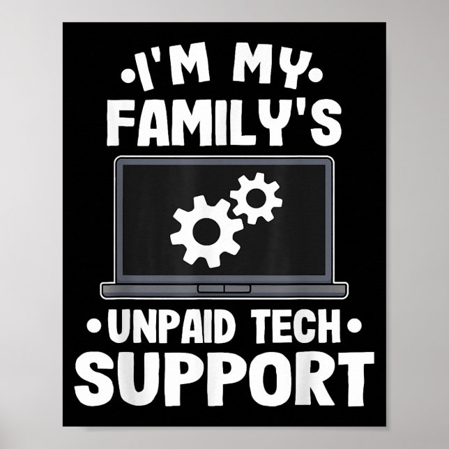 Jag är min familjs obetalda tekniska supportfunkti poster (Framsidan)