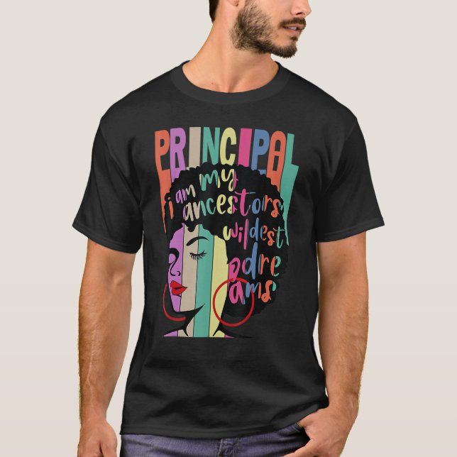 Jag är min fästors Wildest Dreams Principal Black  T Shirt (Framsida)