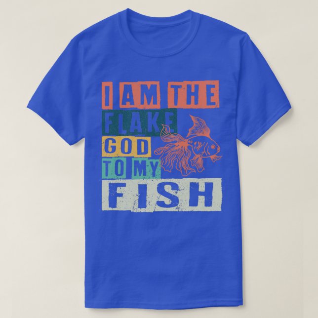 Jag är min fisks blommande Gud T Shirt (Design framsida)