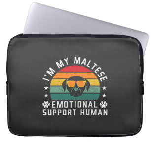 Jag är min maltesiska Hund kampanjsupporttekniker Laptop Fodral