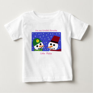 JAG ÄR MIN UNCLE FAVORITE LITTLE FLAKE BABY TEE