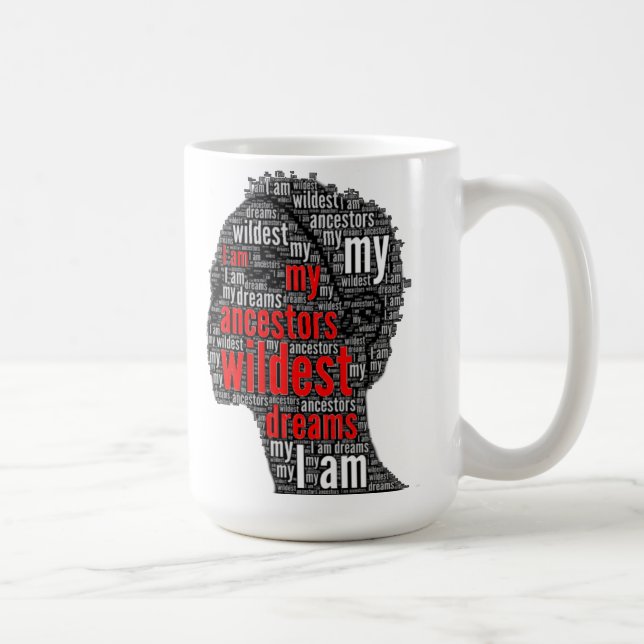 Jag Är Mina Förfäders Vildaste Drömmar Kaffemugg (Höger)