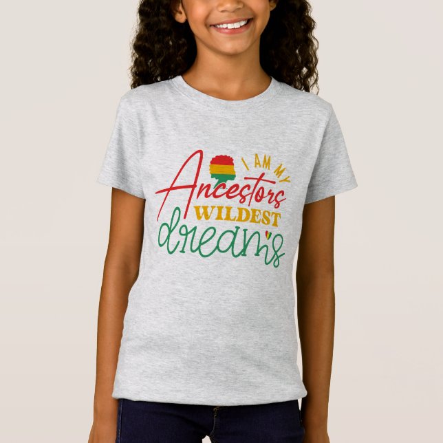 Jag Är Mina Förfäders Vildaste Drömmar - Svart His T Shirt (Framsida)