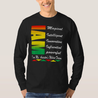 Jag ÄR mina Förfäders Vildaste Drömmar Svart Histo T Shirt
