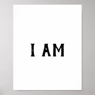 Jag är minimal, Christian Ord Art Poster
