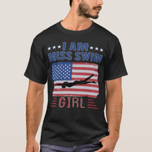JAG ÄR MISS SIMMA GIRL Swimming Life Bassäng Swimm T Shirt
