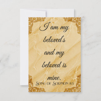 Jag är mitt älskade Flat Card