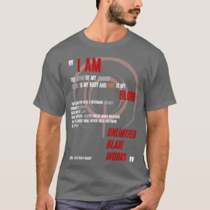 Jag är mitt svärd Archer FateStanna Natt UB T Shirt