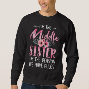 Jag är Mitten-syster... - Vi har Regler Fl Lång Ärmad Tröja