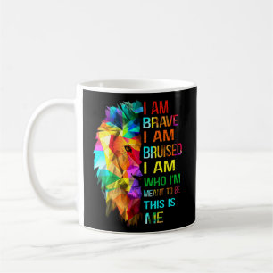 Jag är Modig att jag är överrumplad. Kaffemugg