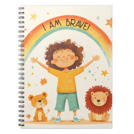 Jag är modig - Barn affirmation Anteckningsbok