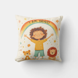 Jag är Modig - barnbekräftelse Kudde