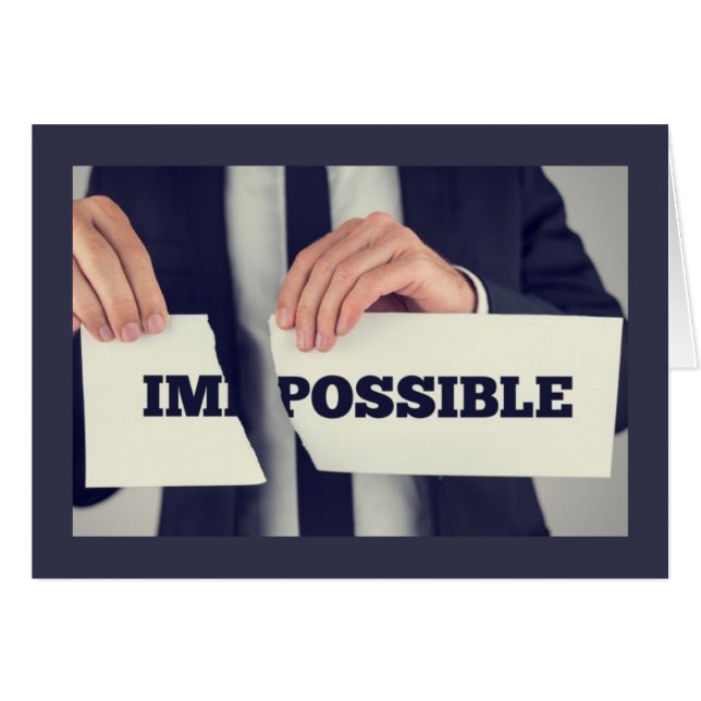 Jag är möjlig hälsningskort (Framsidan Horizontal)