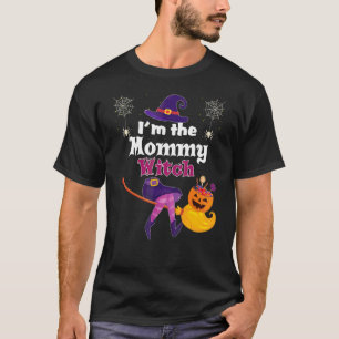 Jag är Mommy Häxa Kvast Pumpa Godis Familj Hallowe T Shirt