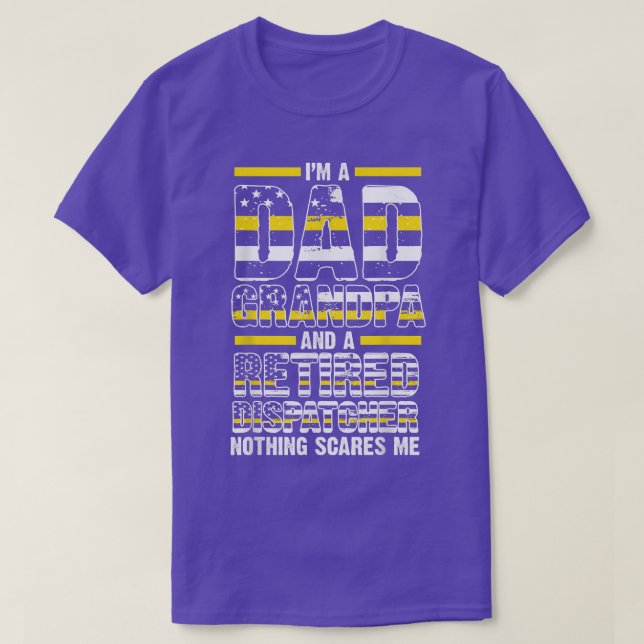 Jag är morapas pensionerade avsändare 911-avsändar t shirt (Design framsida)