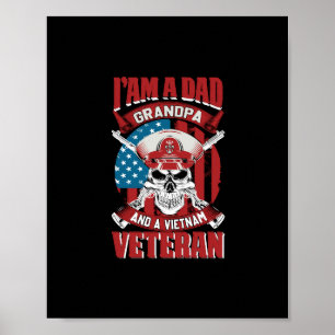 Jag är morfar från pappa och vietnamesisk veteran poster