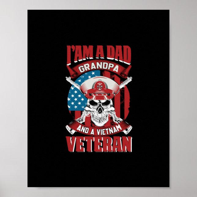 Jag är morfar från pappa och vietnamesisk veteran poster (Framsidan)