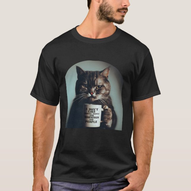 Jag är morgonfolk och morgonbås och folk. t shirt (Framsida)