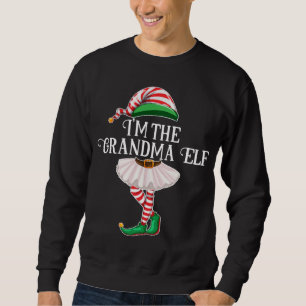 Jag är mormor Elf-Coolan som matchar kostumkläder Lång Ärmad Tröja