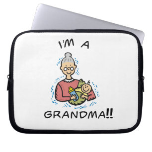 Jag är mormor och Baby-gåvor Laptop Fodral