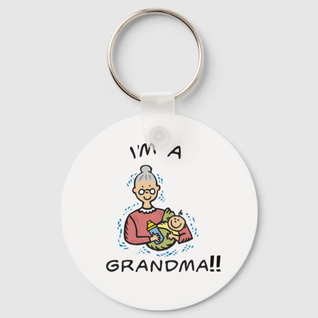 Jag är mormor och Baby Nyckelring (Framsida)