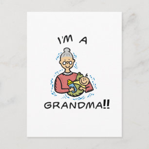 Jag är mormor och Baby Vykort