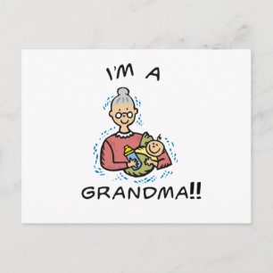 Jag är mormor och Baby Vykort