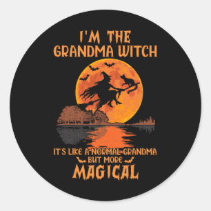 Jag är mormor som en vanlig mormor Hallow Runt Klistermärke