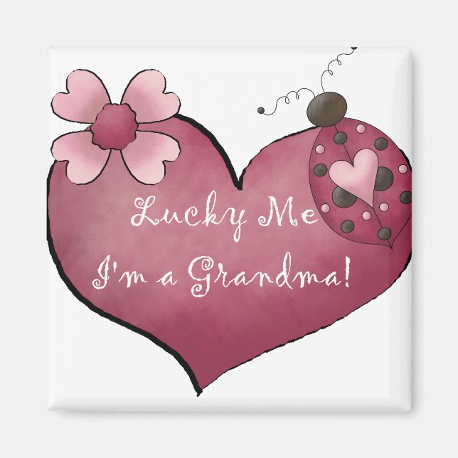 Jag är mormor Tshirts och presenter. Magnet (Framsidan)