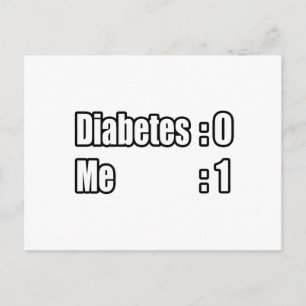 Jag är mot diabetes (Scoreboard) Vykort