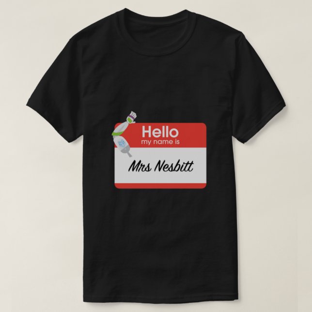 Jag är mrs Nesbitt! Klassisk T Shirt (Design framsida)