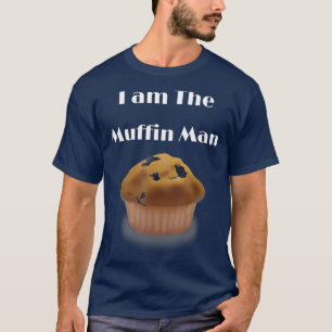 Jag är Muffin Man som skildrar blåbär Muffin T Shirt