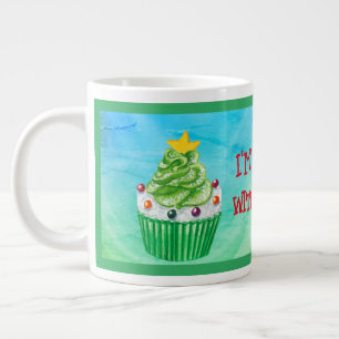 Jag är MUFFIN utan dig! Jul Cupkaka Muffin Jumbo Mugg