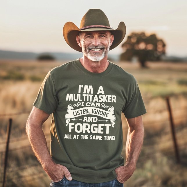 Jag är multitaskare rolig t shirt (Skapare uppladdad)