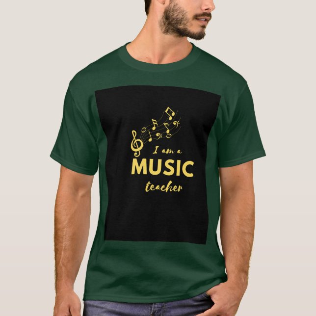 Jag är musiklärare t shirt (Framsida)