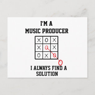 Jag är musikproducent, jag hittar alltid en lösnin vykort