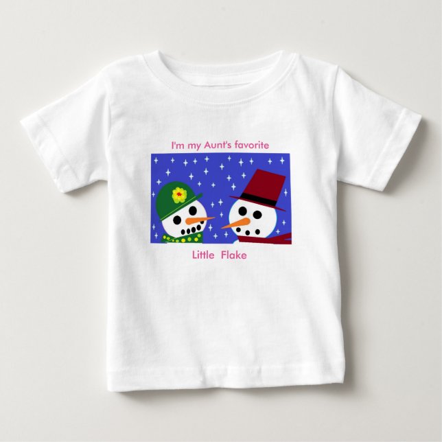 JAG ÄR MY MOSTER FAVORITE LITTLE FLAKE BABY TEE (Framsida)