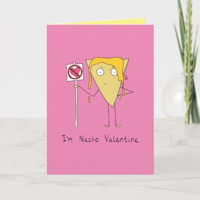 Jag är Nacho Valentine - Valentine-kort Kort (Framsida)
