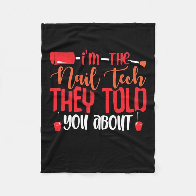 Jag är Nagel Tech Fleecefilt (Framsidan)