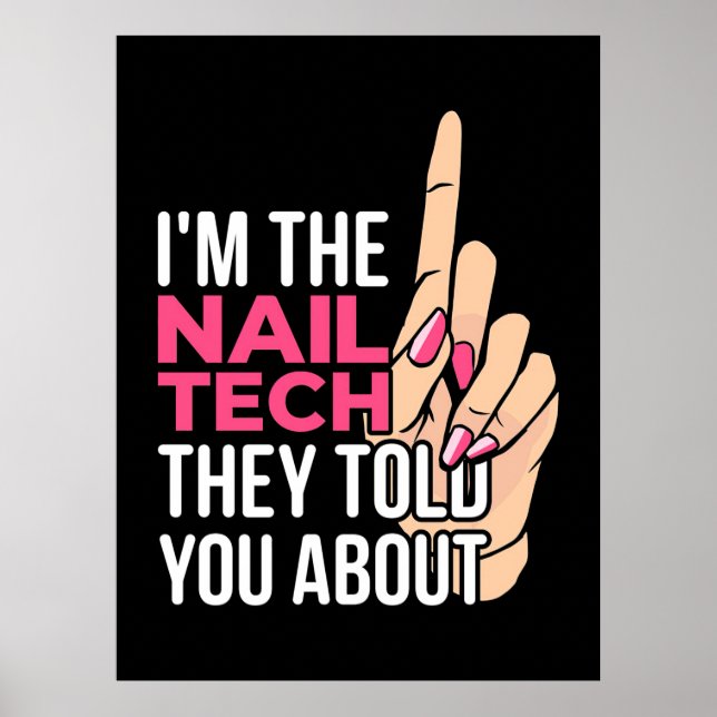 Jag är Nagel Tech Poster (Framsidan)
