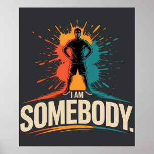 Jag Är Någon Civilrättsempowerment Svart Hist Poster