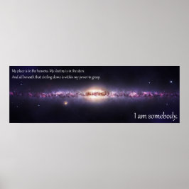 Jag är någon - inspirationsinriktad panoramisk poster