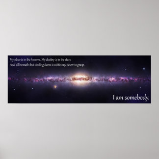Jag är någon - inspirationsinriktad panoramisk poster