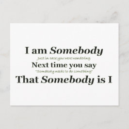 Jag är någon vykort