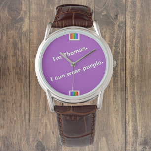 Jag är [Namn], jag kan bära lila Armbandsur